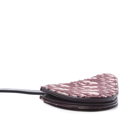 Christian Dior Oblique Saddle Coin Purse Bordeaux 5 of 11