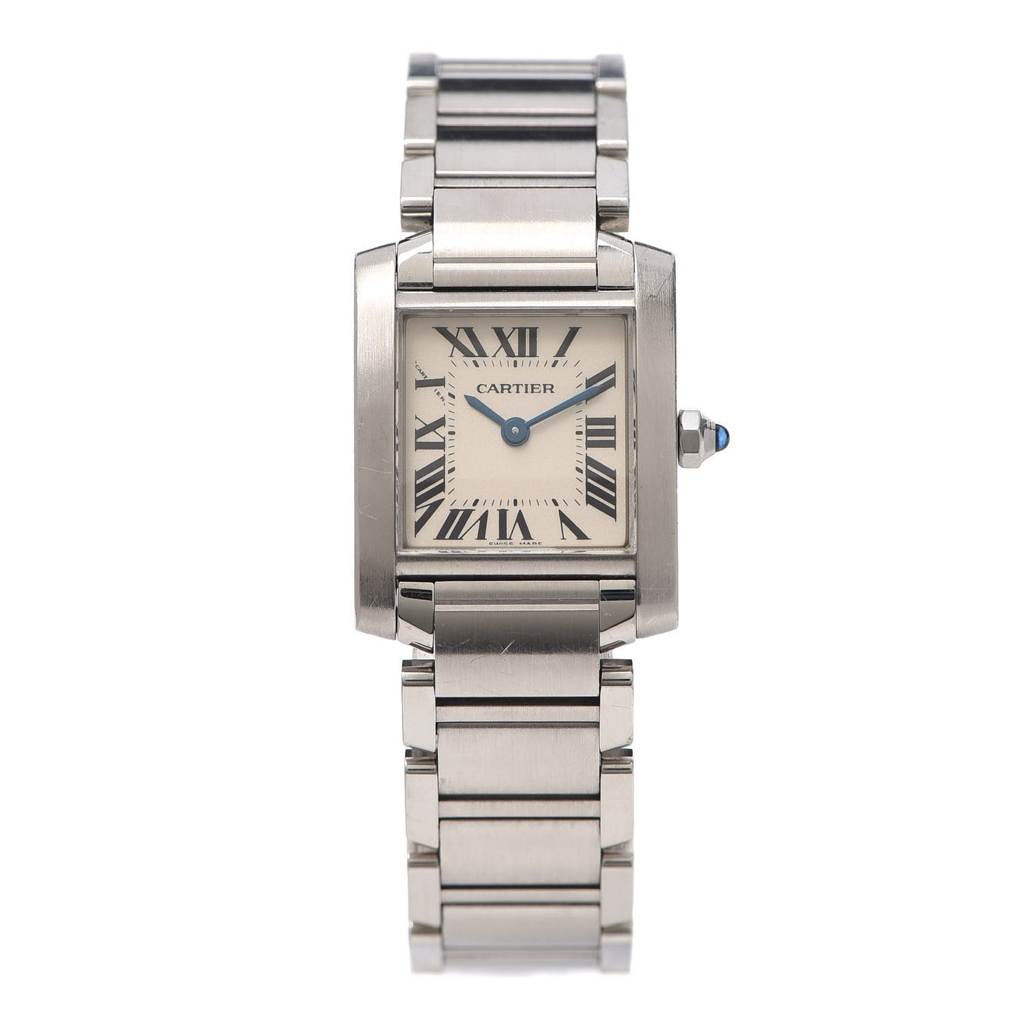 Stainless Steel 20mm Tank Francaise Quartz Watch