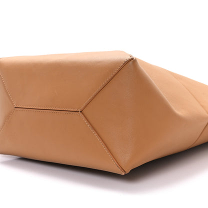 Loewe Shiny Calfskin Medium Puzzle Fold Tote Warm Desert 9 of 9