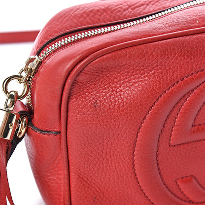 Gucci Pebbled Calfskin Small Soho Disco Bag Tabasco Red 17 of 17