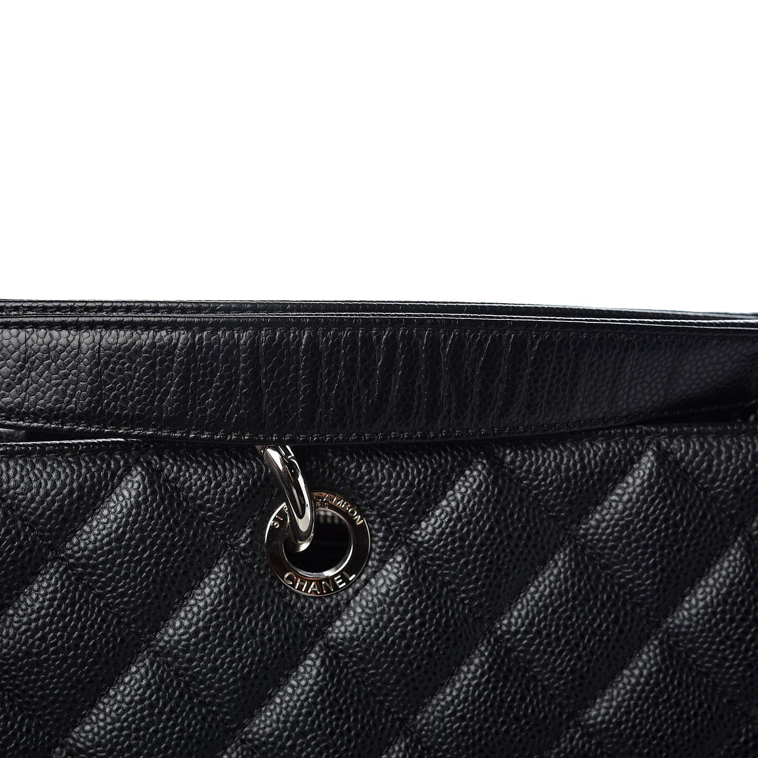 Chanel Caviar Quilted XL Grand Shopping Tote GST Black 9 of 14