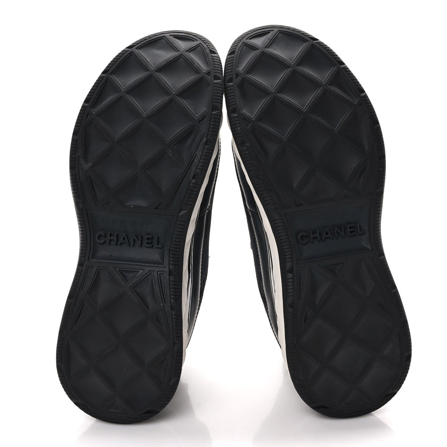 Velvet Calfskin Mixed Fibers CC Sneakers 38 Black