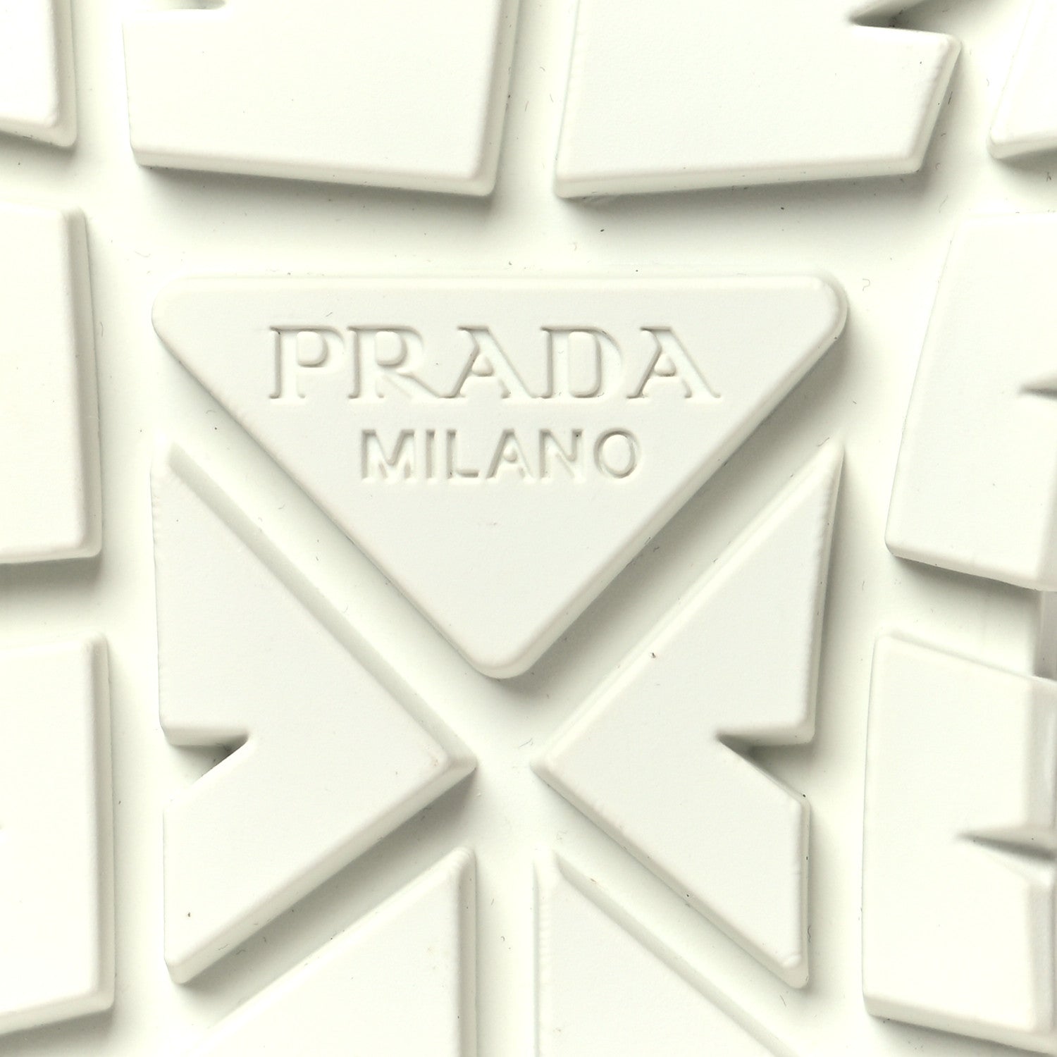 Prada Re-Nylon Gabardine Triangle Logo Double Wheel 50mm Sneakers 40 White 7 of 9