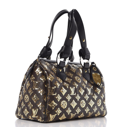 Louis Vuitton Monogram Sequins Eclipse Speedy 28 Gold 3 of 17