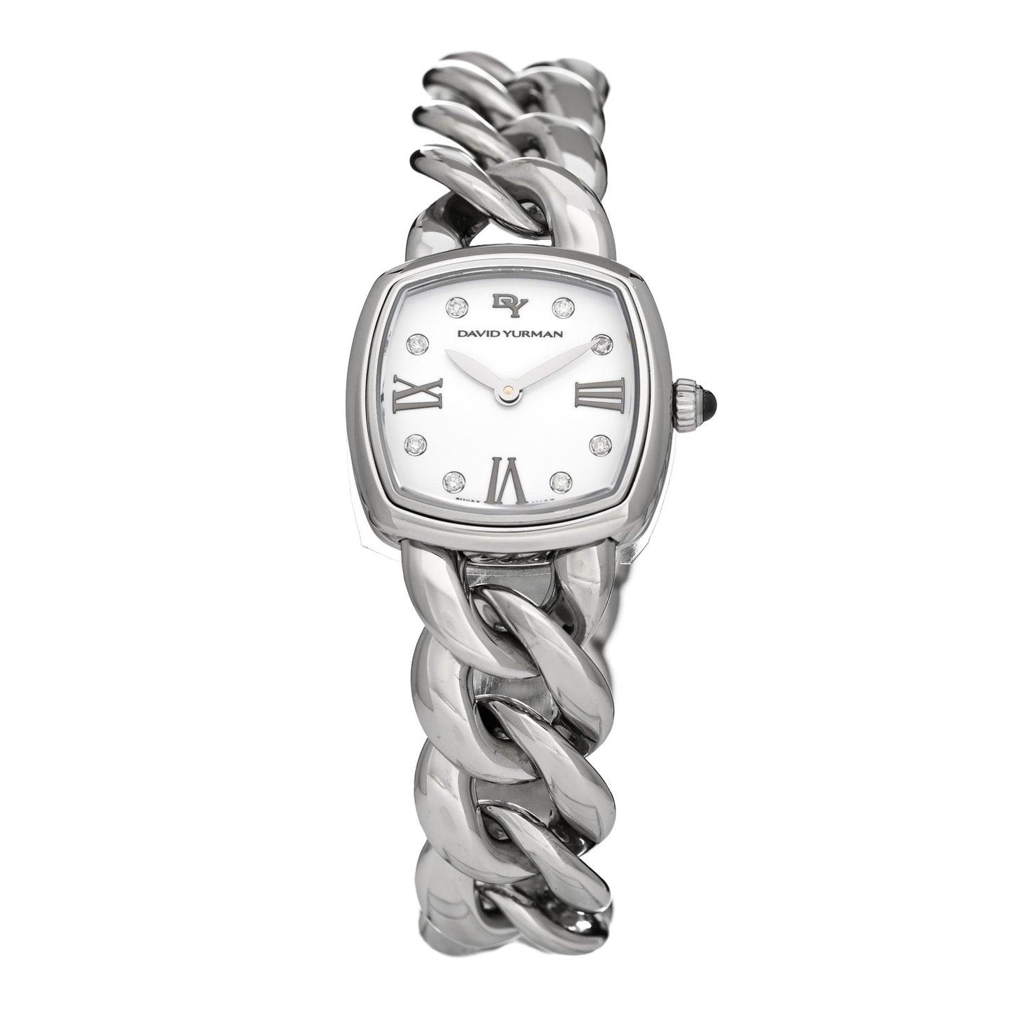 Stainless Steel Diamond 23mm Albion Quartz Watch White