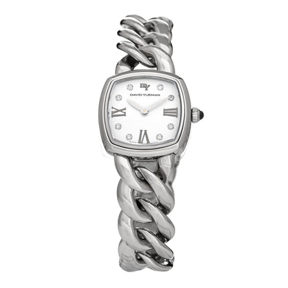 David Yurman Stainless Steel Diamond 23mm Albion Quartz Watch White 1 of 4