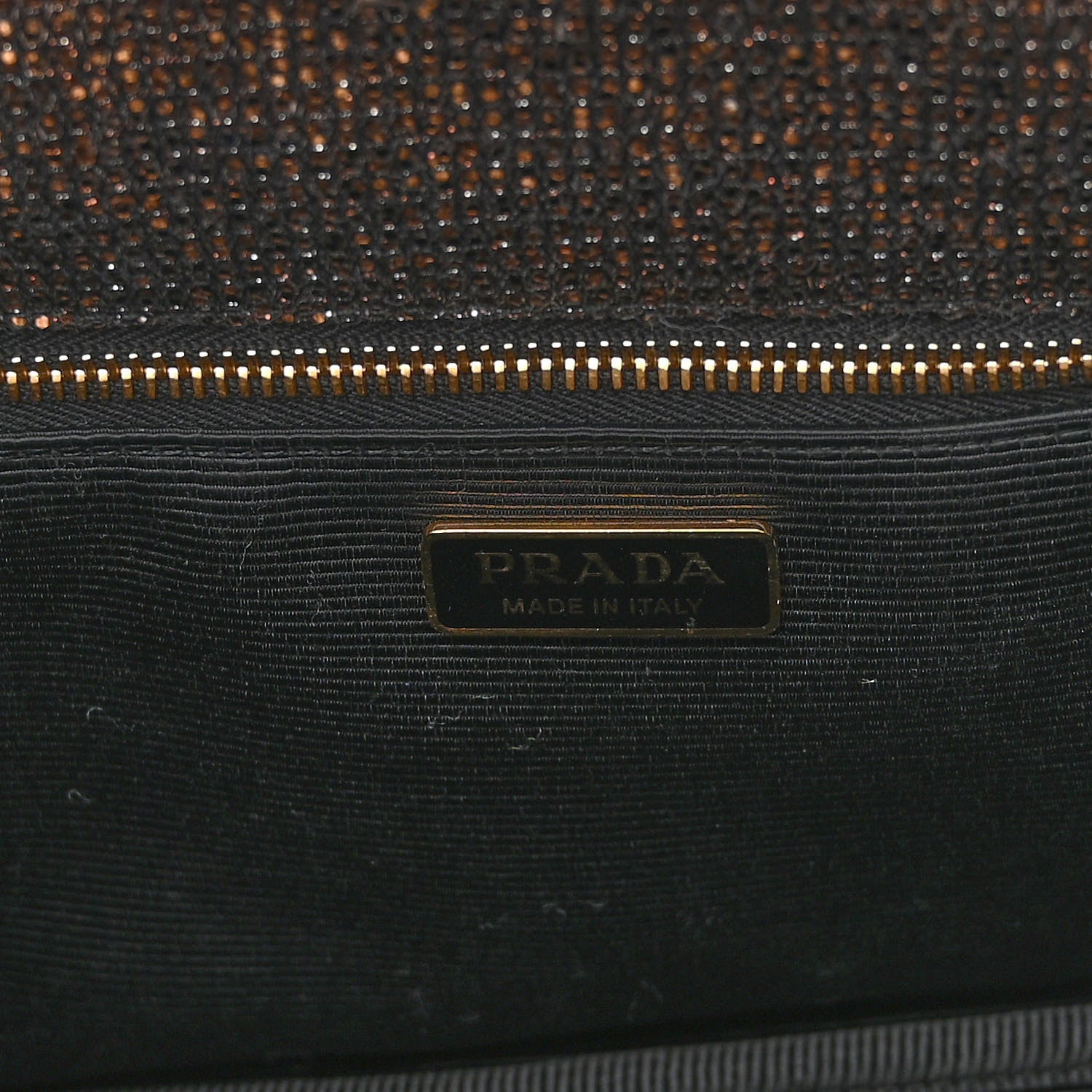 Prada Broccato Chain Tote Caffé 6 of 10