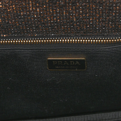 Prada Broccato Chain Tote Caffé 6 of 10