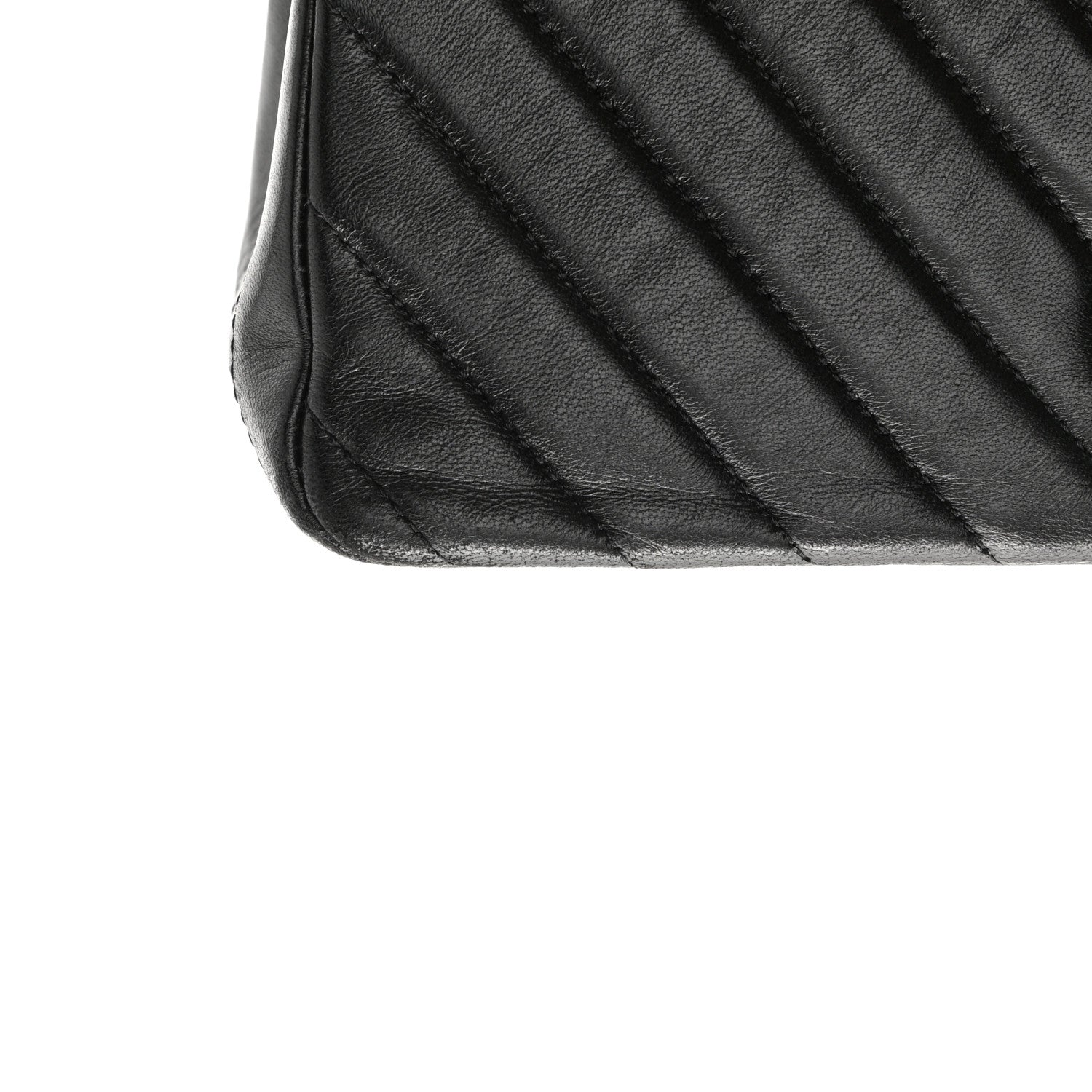 Chanel Lambskin Chevron Quilted Mini Rectangular Flap So Black 12 of 12