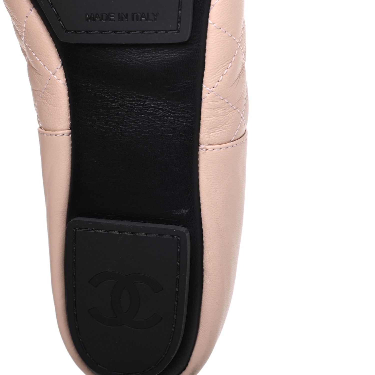 Chanel Lambskin Quilted Cap Toe Slipper With Pouch 37 Pink Black 11 of 17