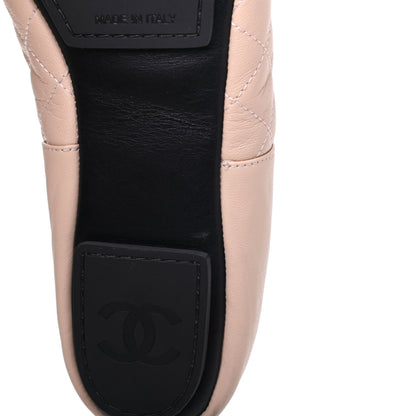 Chanel Lambskin Quilted Cap Toe Slipper With Pouch 37 Pink Black 11 of 17