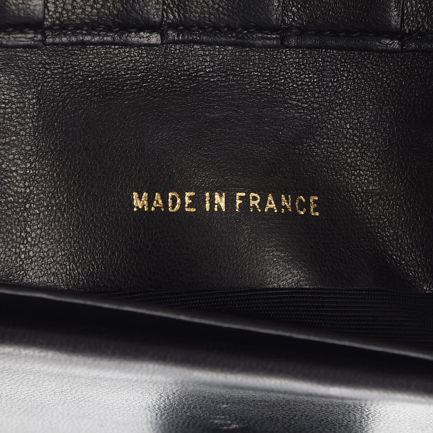 Lambskin Diamond Stitched French Wallet Black