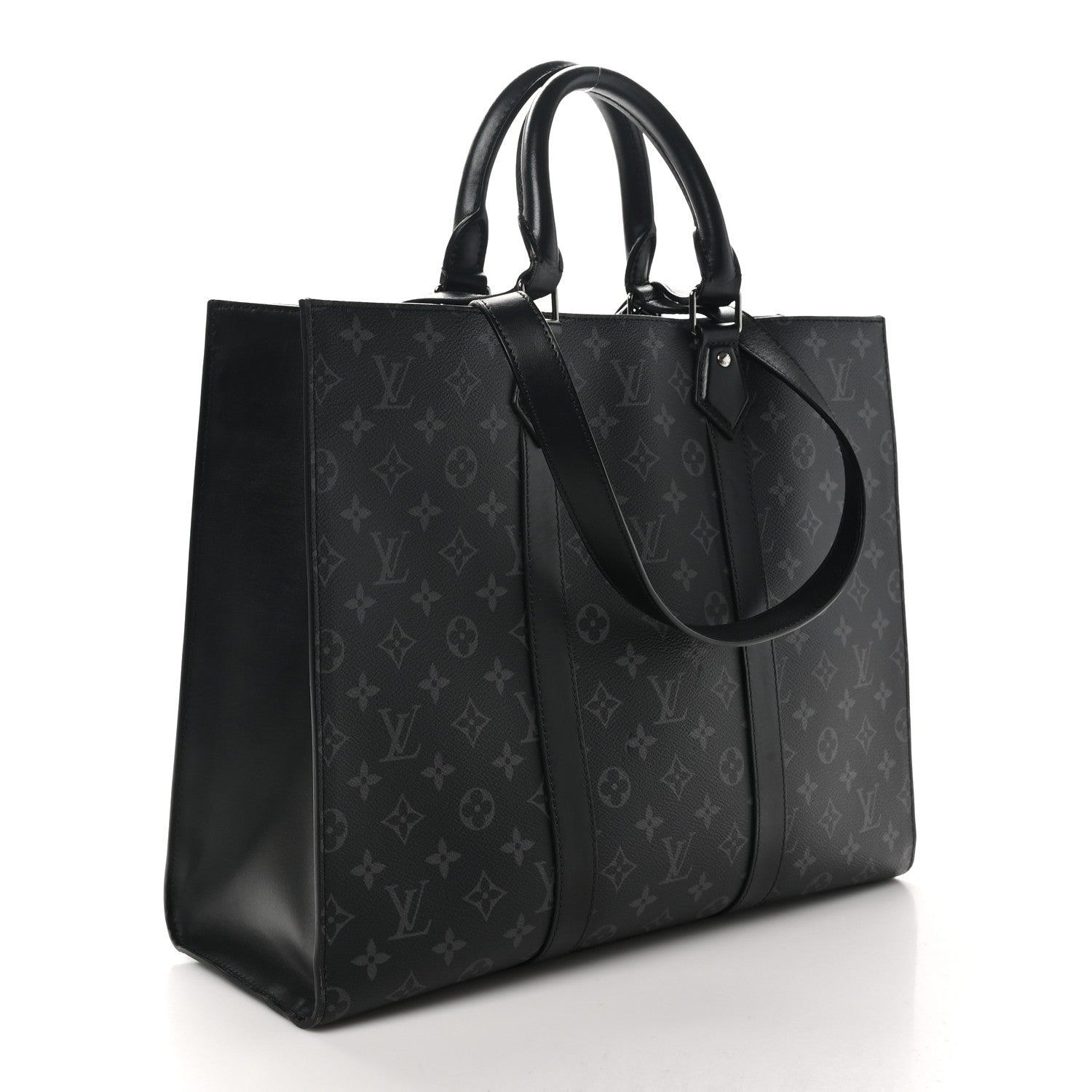 Louis Vuitton Monogram Eclipse Sac Plat 24H 3 of 9