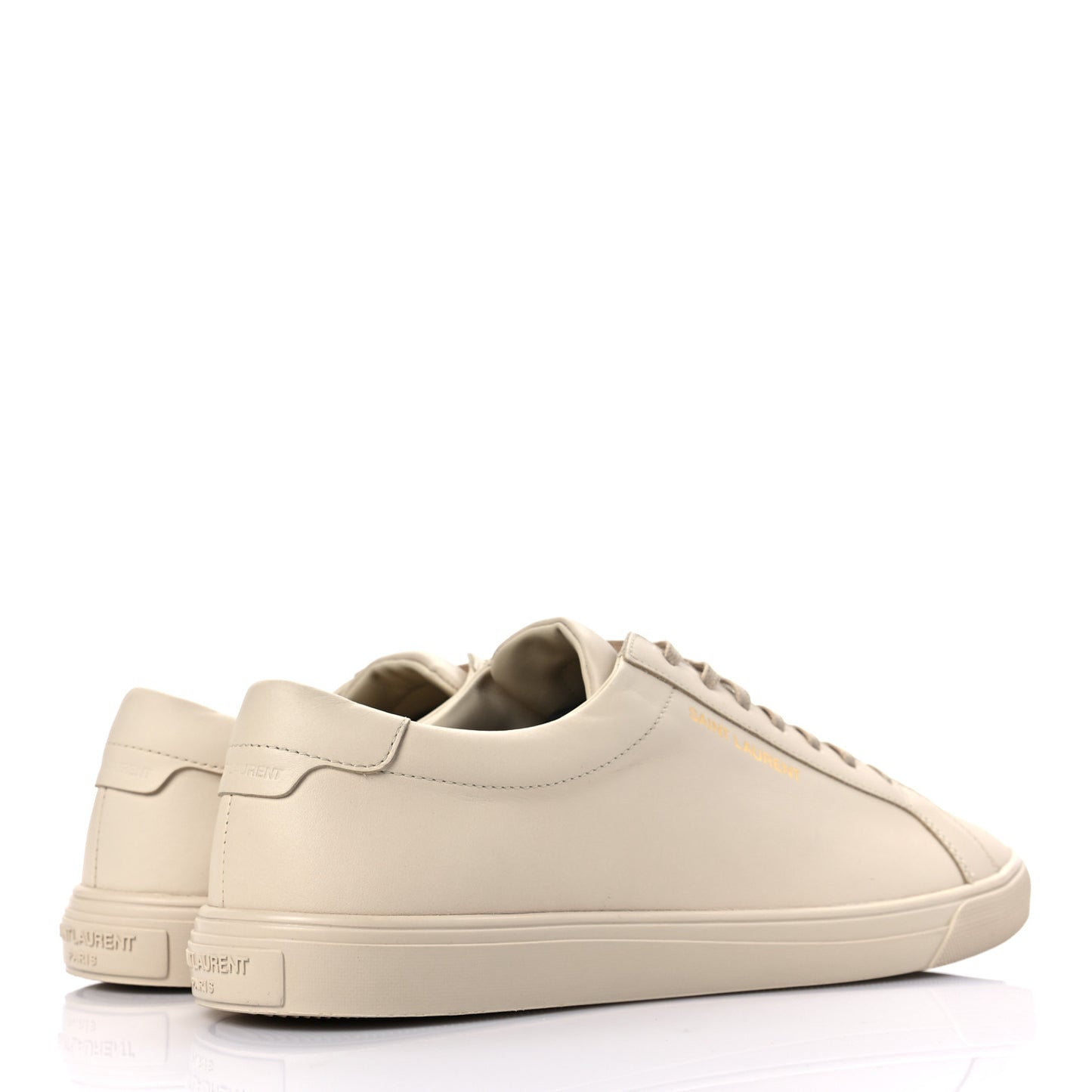 Calfskin Andy Low Top Sneakers 41 Dark Coquille