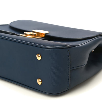 Burberry Trench Calfskin Medium DK88 Top Handle Bag Ink Blue 9 of 11