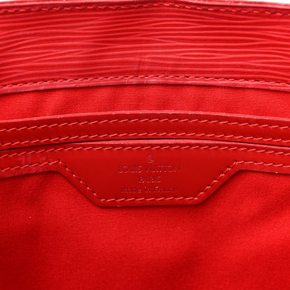 Louis Vuitton Epi Sac Plat PM Castillan Red 5 of 19