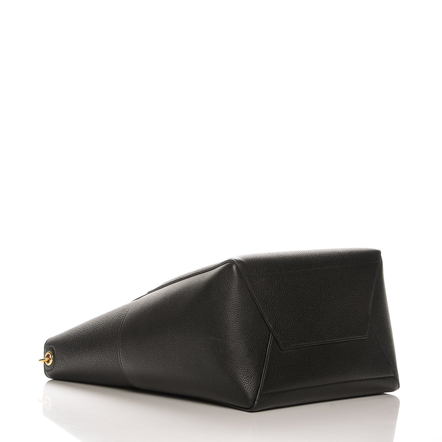 Celine Soft Grained Calfskin Sangle Bucket Bag Black 4 of 6