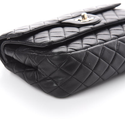 Chanel Lambskin Quilted Medium Double Flap Black 8 of 9