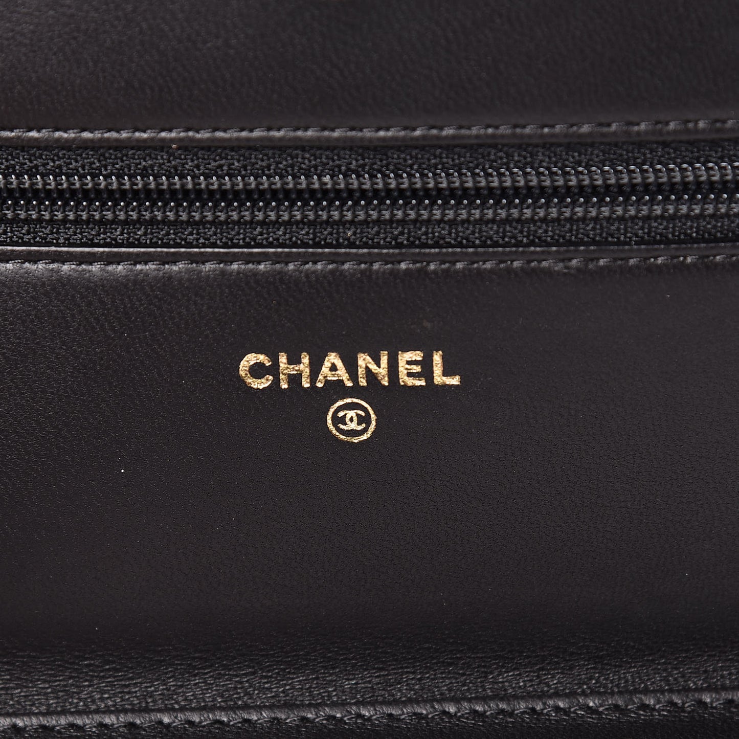 Lambskin Quilted Boy Wallet On Chain WOC Black