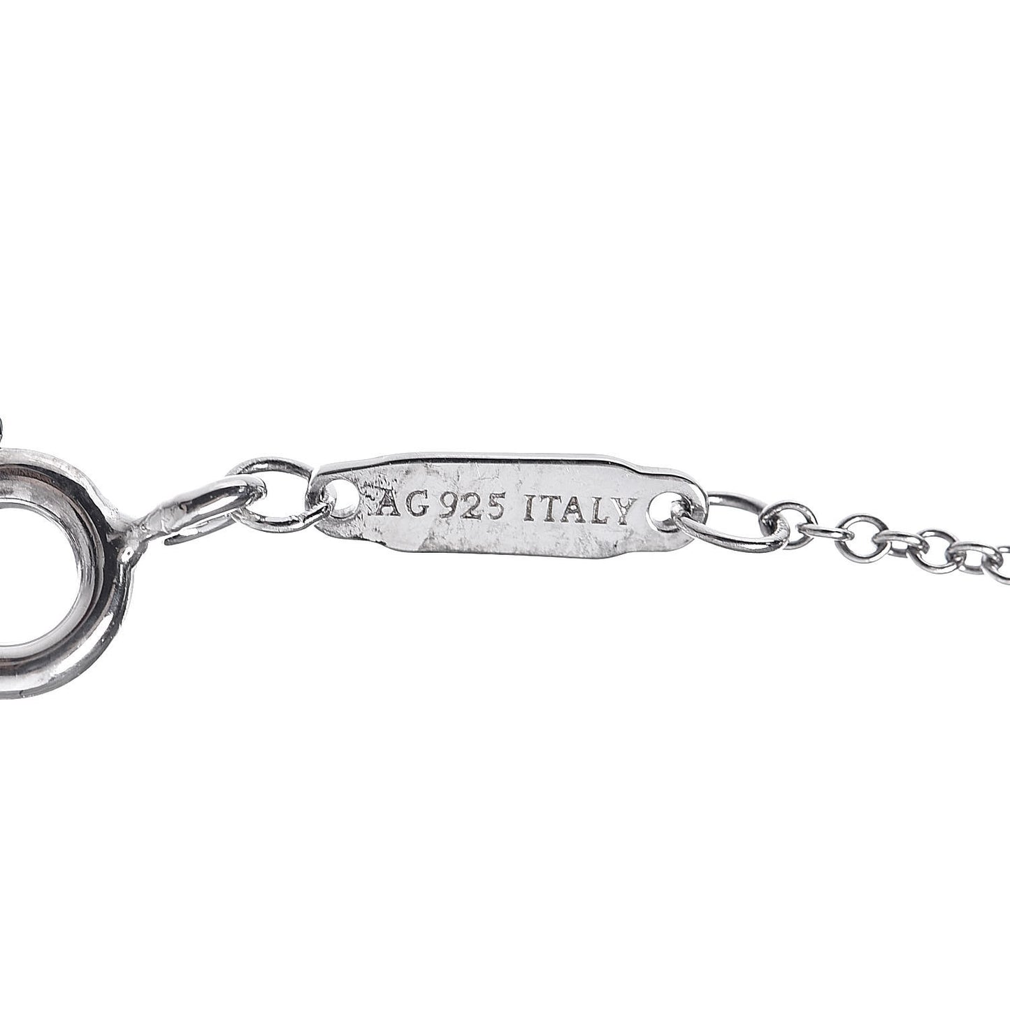 Sterling Silver Large T Smile Pendant Necklace