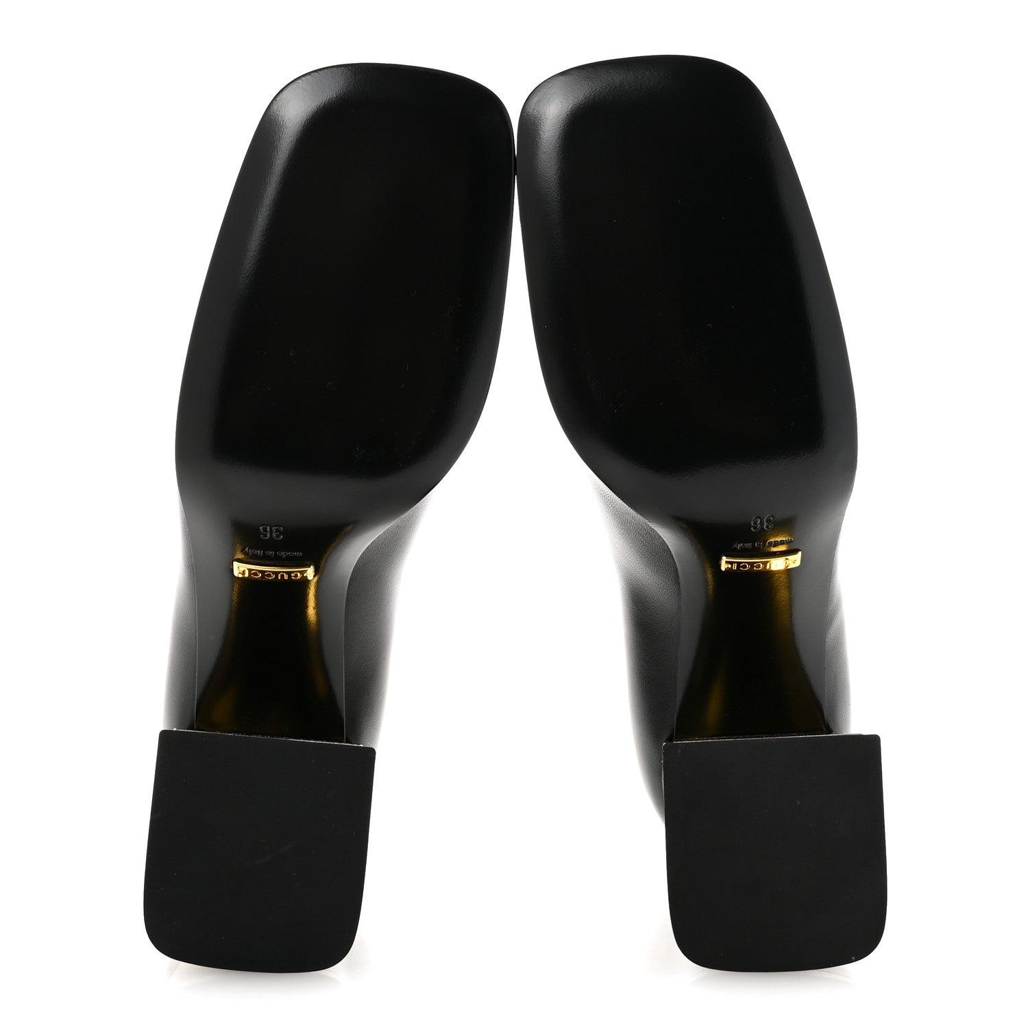 Gucci Malaga Kid Horsebit 75mm Pumps 36 Black 6 of 10