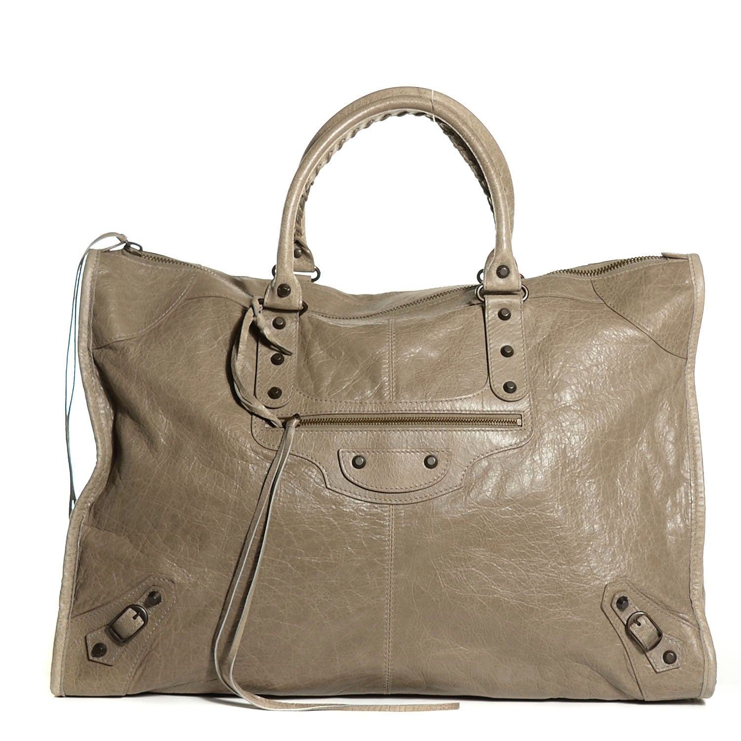 Balenciaga Agneau Classic Hardware Weekender Papyrus 1 of 11