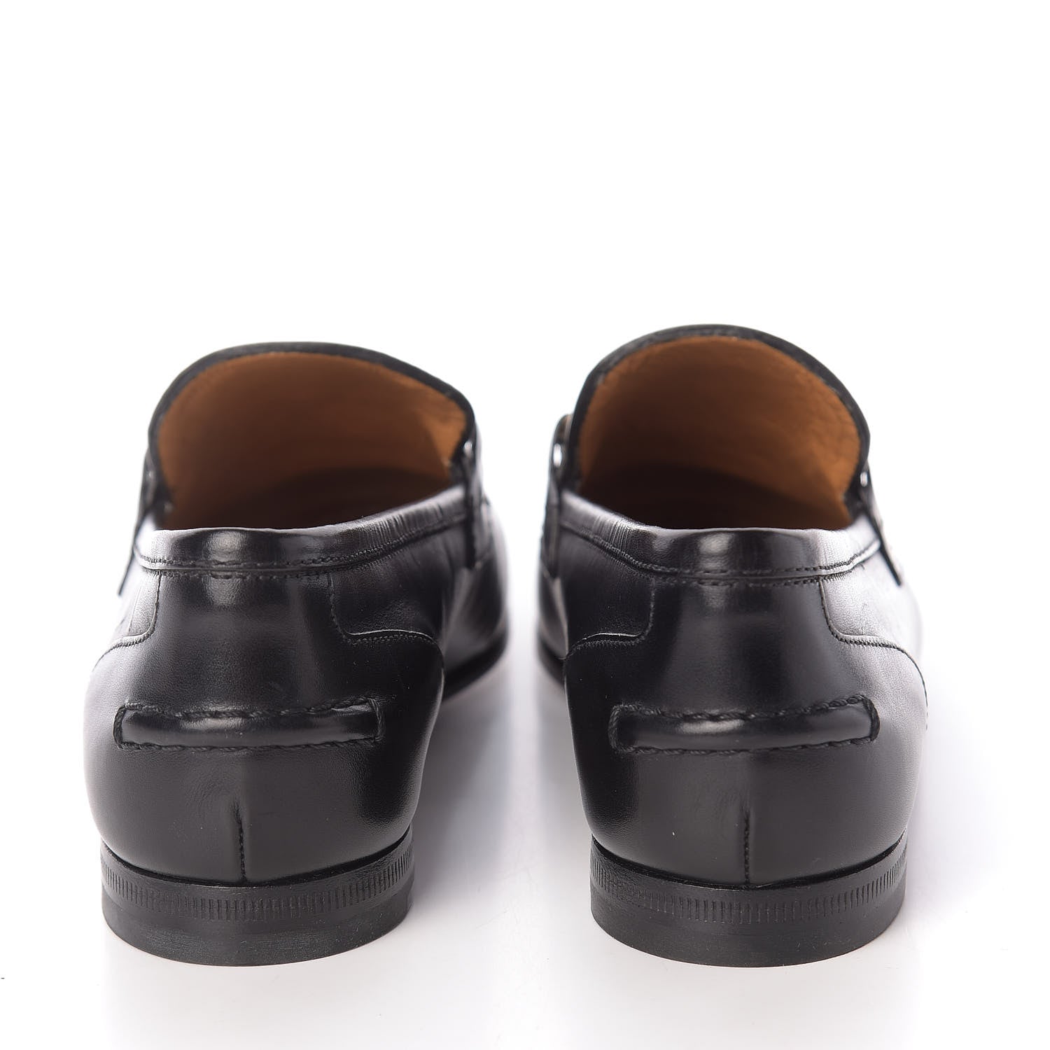 Gucci Calfskin Womens Jordaan Loafers 34 Black 7 of 11