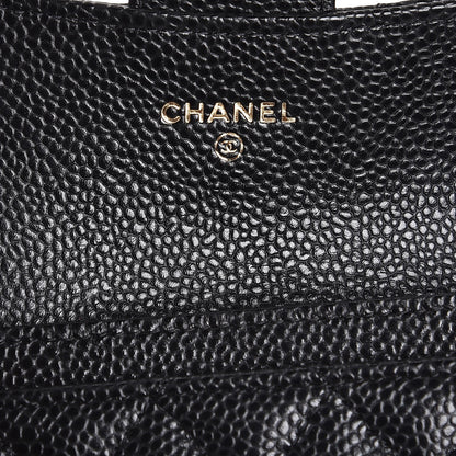 Chanel Caviar Quilted Flap Card Holder Black 6 of 9