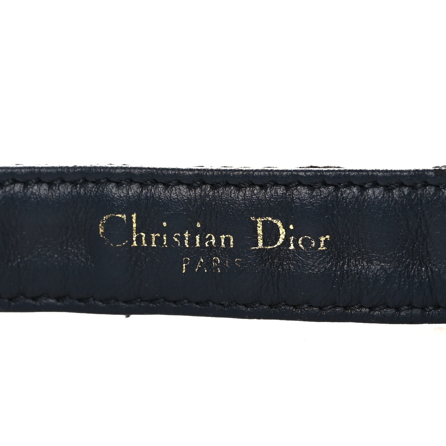 Christian Dior Jacquard Oblique 20mm Saddle Belt 75 30 Blue 5 of 6