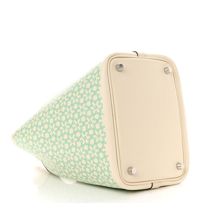Hermes Swift Lucky Daisy Picotin Lock 18 PM Nata Vert 4 of 11