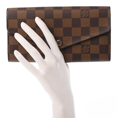 Louis Vuitton Damier Ebene Sarah Wallet NM 2 of 6