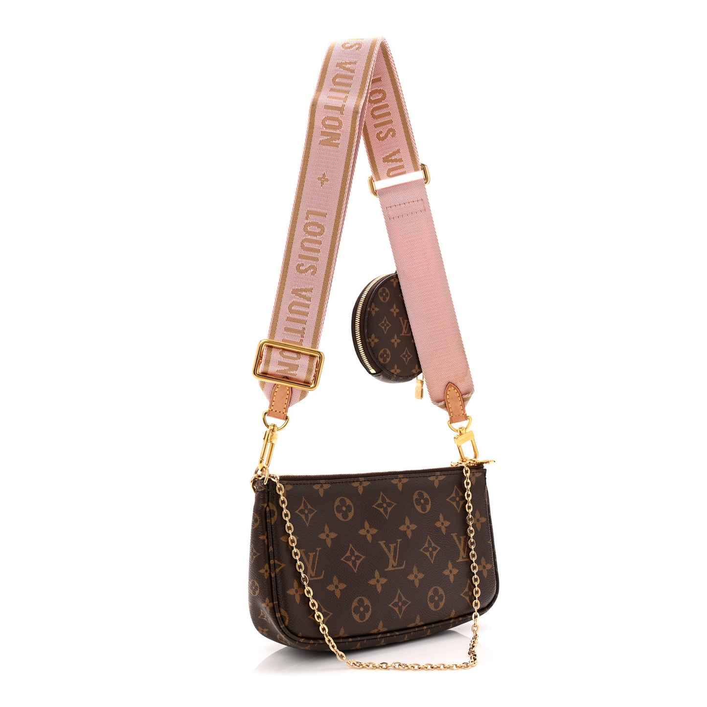 Monogram Multi Pochette Accessories Rose Clair