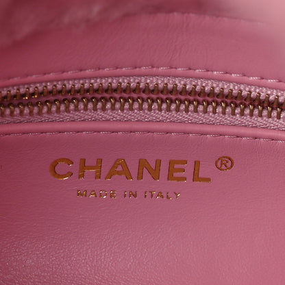 Chanel Shearling Lambskin Quilted Flap Pink 6 of 10