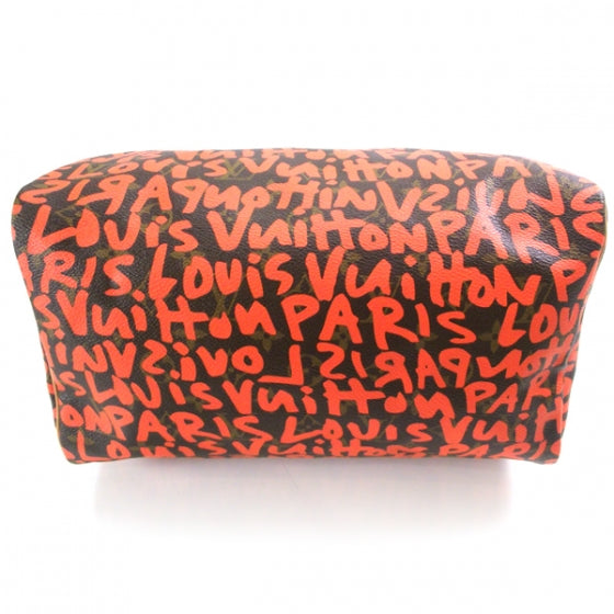 Louis Vuitton Monogram Graffiti Speedy 30 Orange 4 of 9