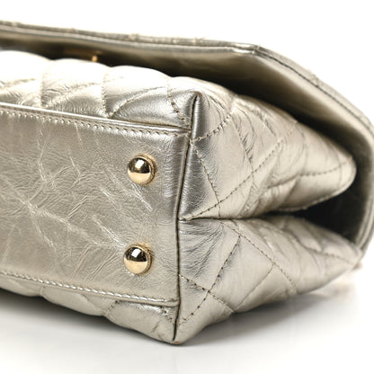 Chanel Metallic Aged Calfskin Quilted Mini Coco Handle Flap Gold 10 of 10