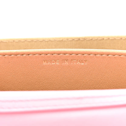 Chanel Lambskin Quilted Pearl Crush Card Holder With Chain Pink 7 of 11