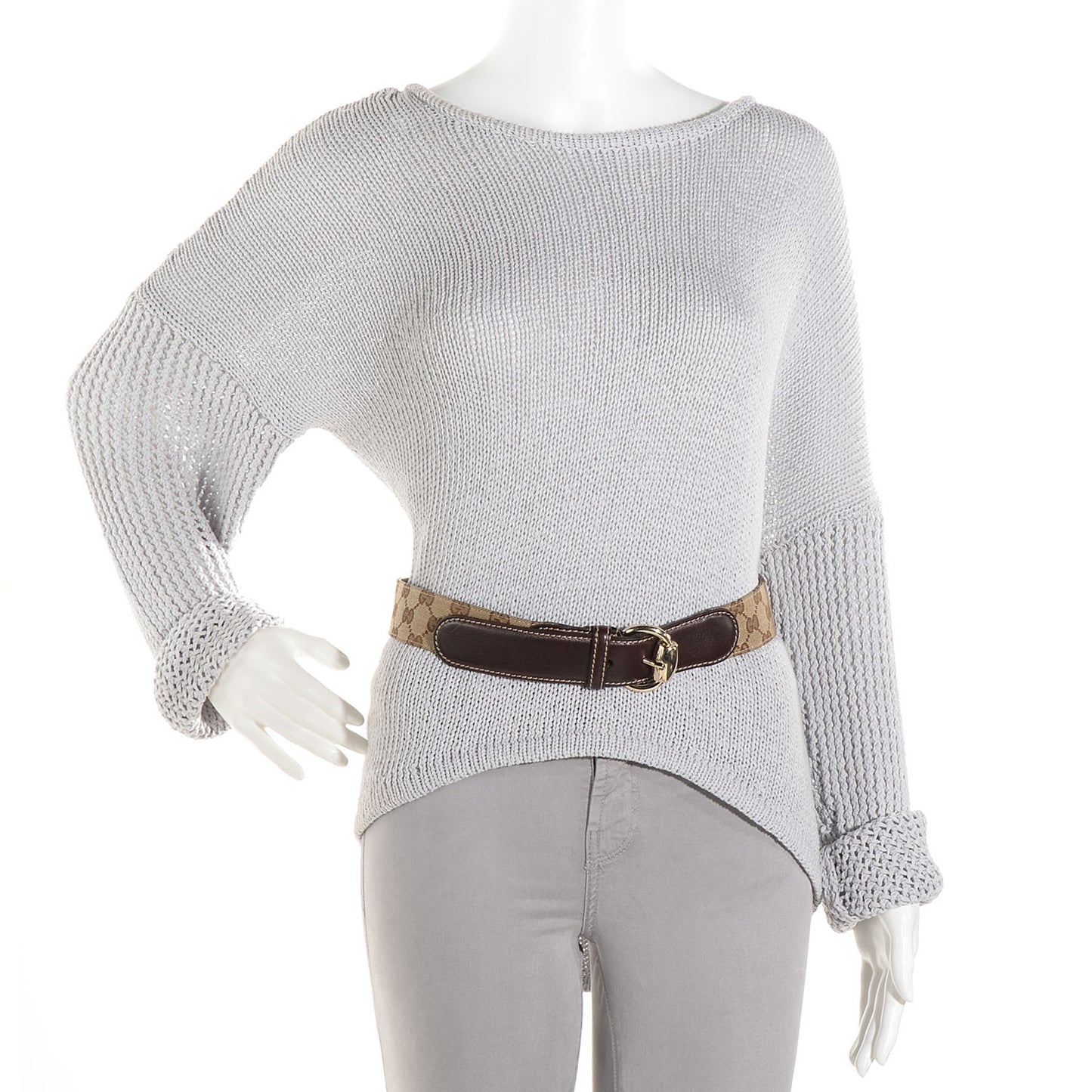 Monogram Horsebit Ring Belt Brown 80 32