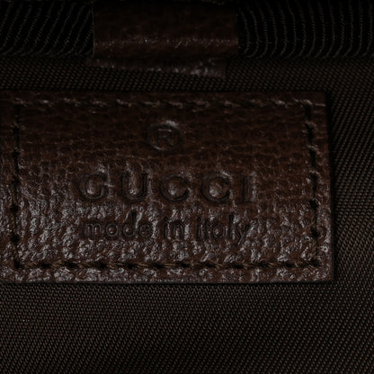 Gucci GG Supreme Monogram Textured Calfskin Web Ophidia Vanity Cosmetic Case Beige Ebony New Acero 6 of 11