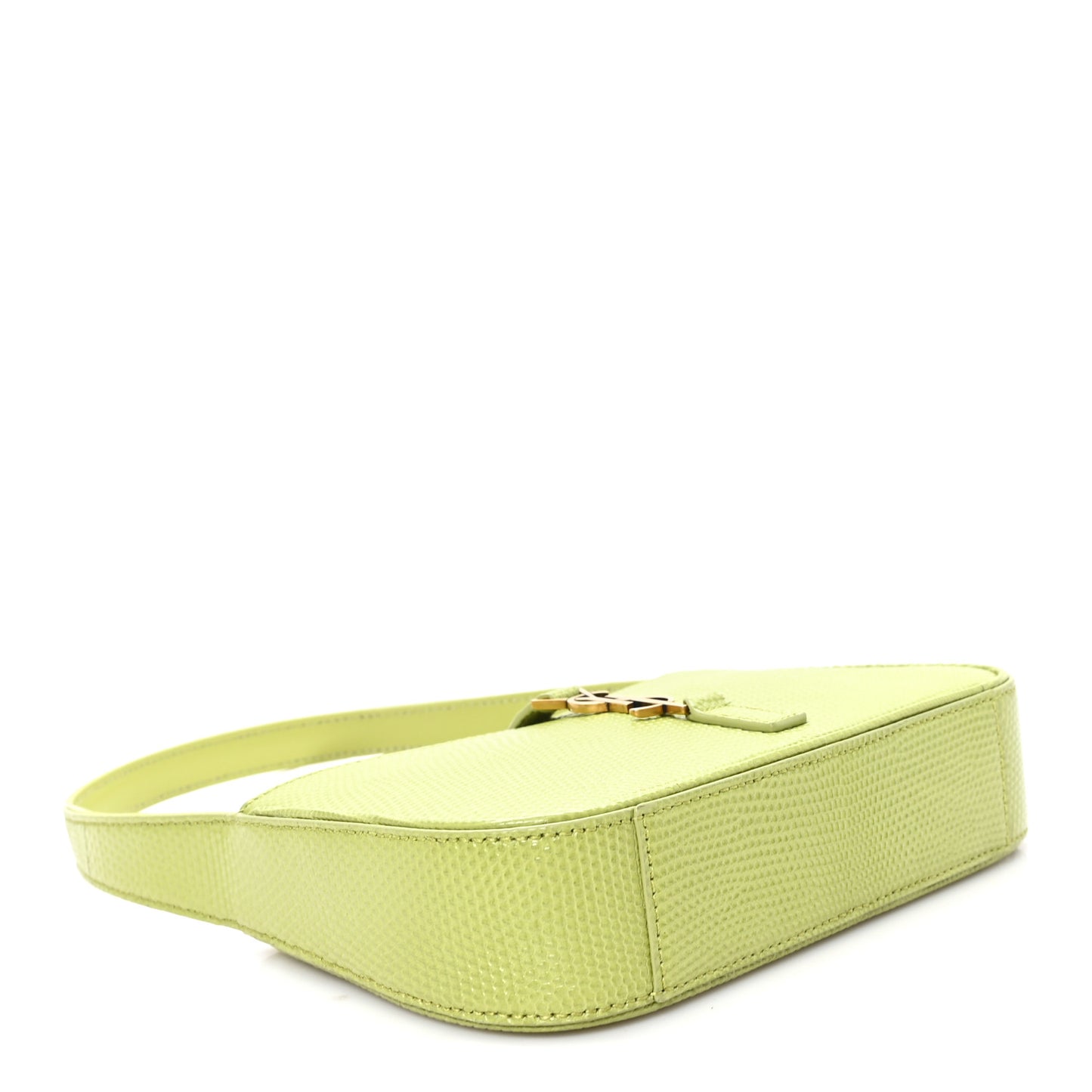 Calfskin Lizard Embossed Le 5 A 7 Mini Hobo Dull Lime
