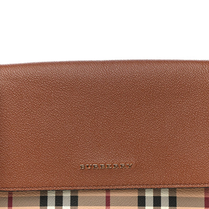 Burberry Haymarket Check Small Loxley Crossbody Bright Toffee 8 of 12