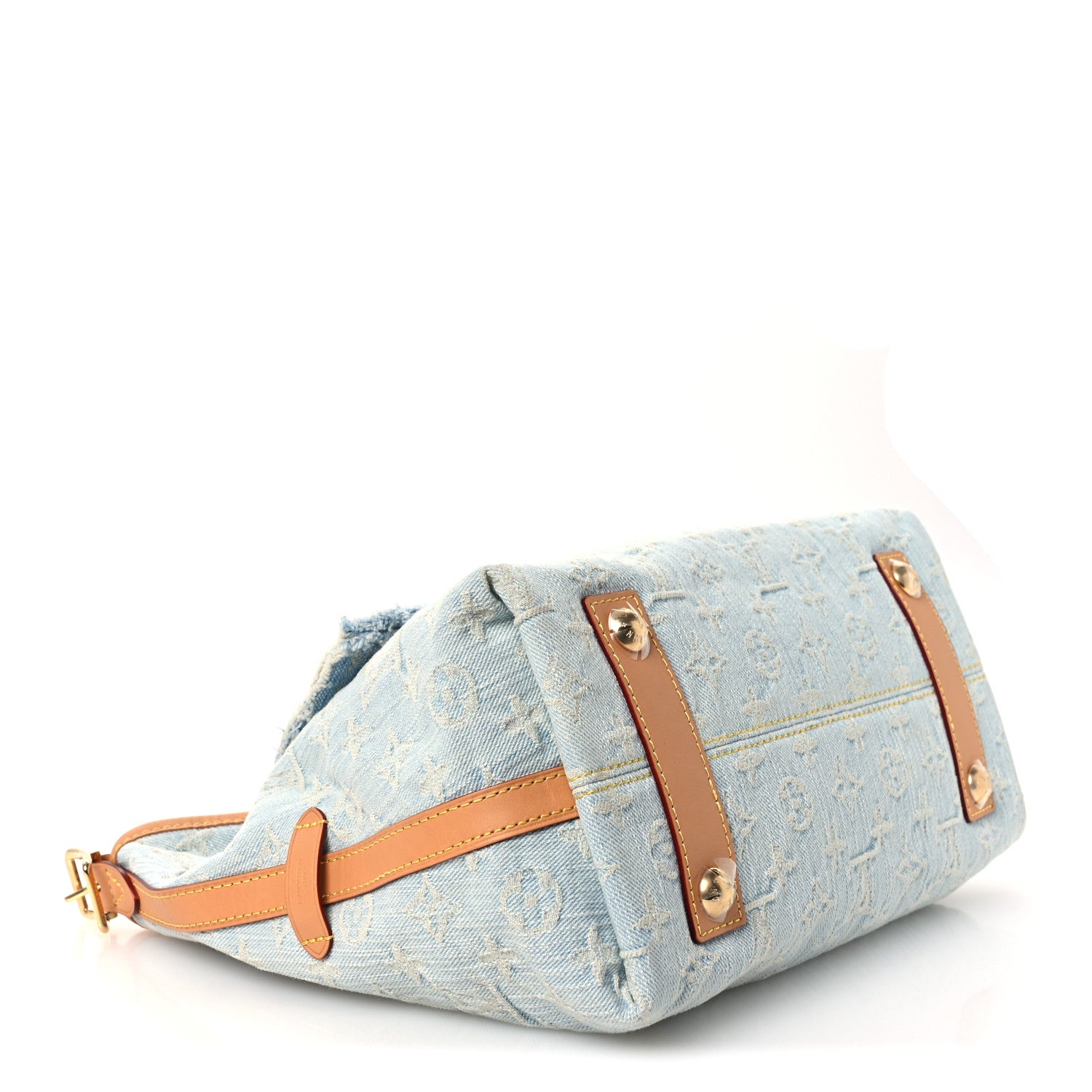 Louis Vuitton Monogram Denim CarryAll PM Sky Blue 5 of 10