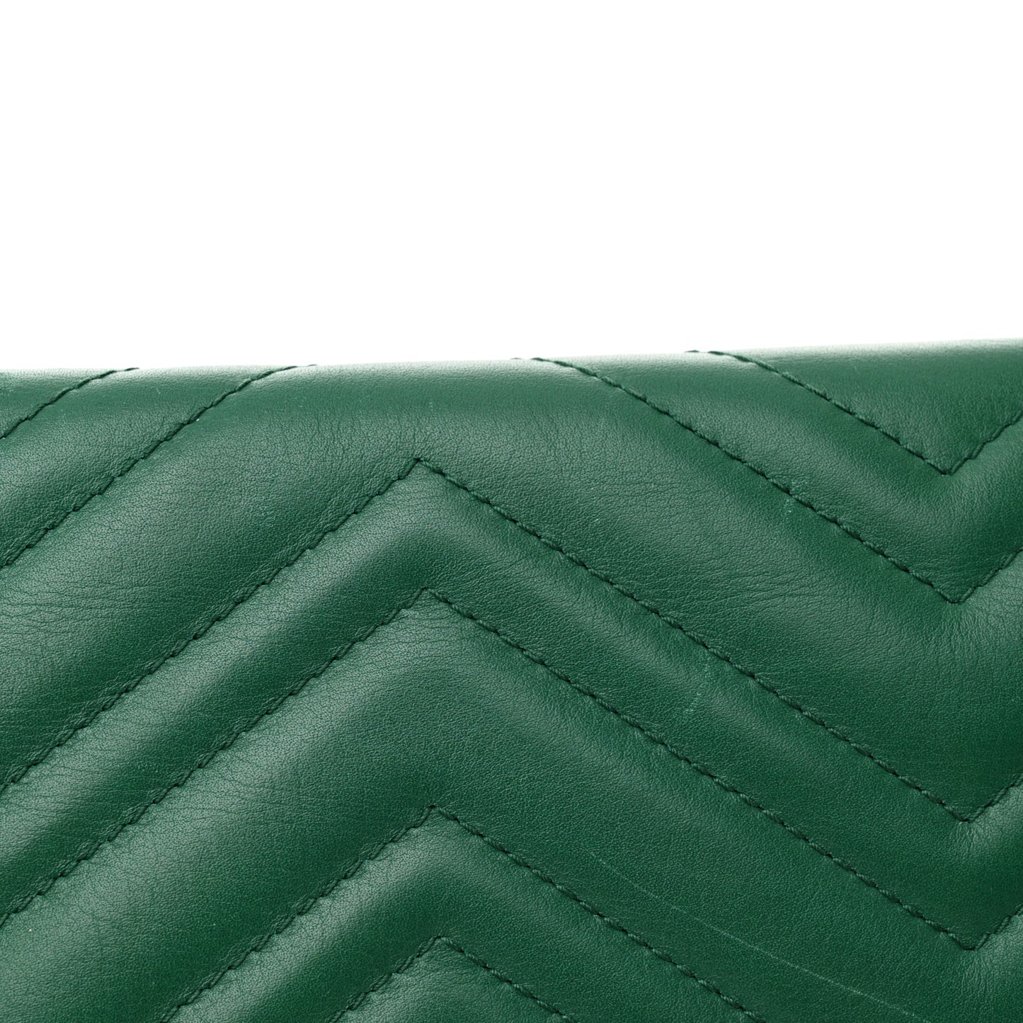 Calfskin Matelasse Medium GG Marmont Shoulder Bag Emerald Green