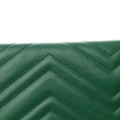Gucci Calfskin Matelasse Medium GG Marmont Shoulder Bag Emerald Green 18 of 18