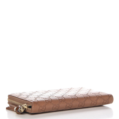 Gucci Guccissima Bamboo Tassel Zip Around Wallet Natural Brown 4 of 8