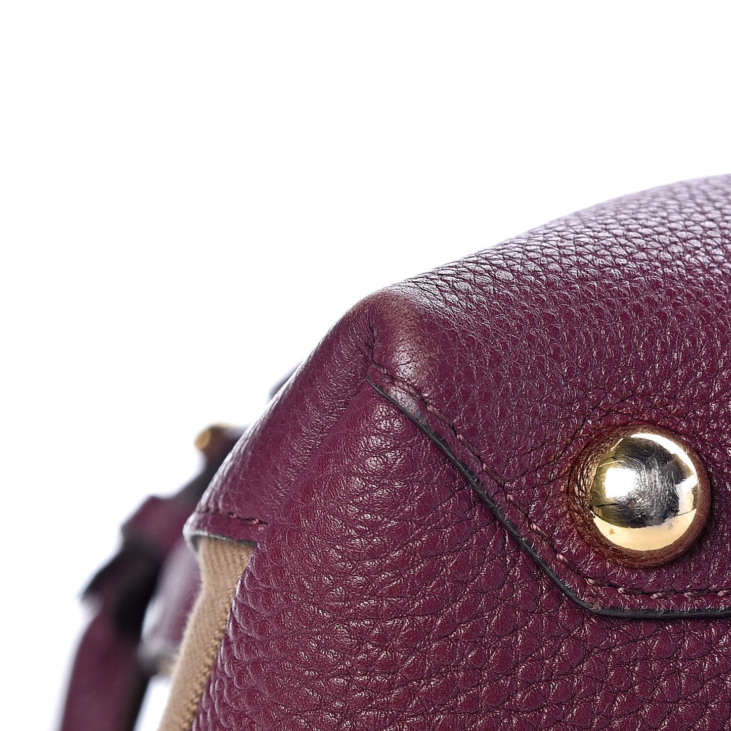 Grainy Calfskin House Check Medium Banner Tote Elderberry