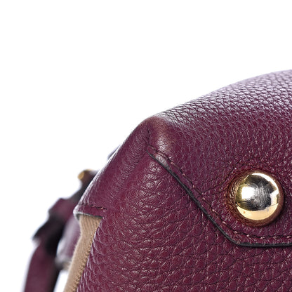 Burberry Grainy Calfskin House Check Medium Banner Tote Elderberry 11 of 16