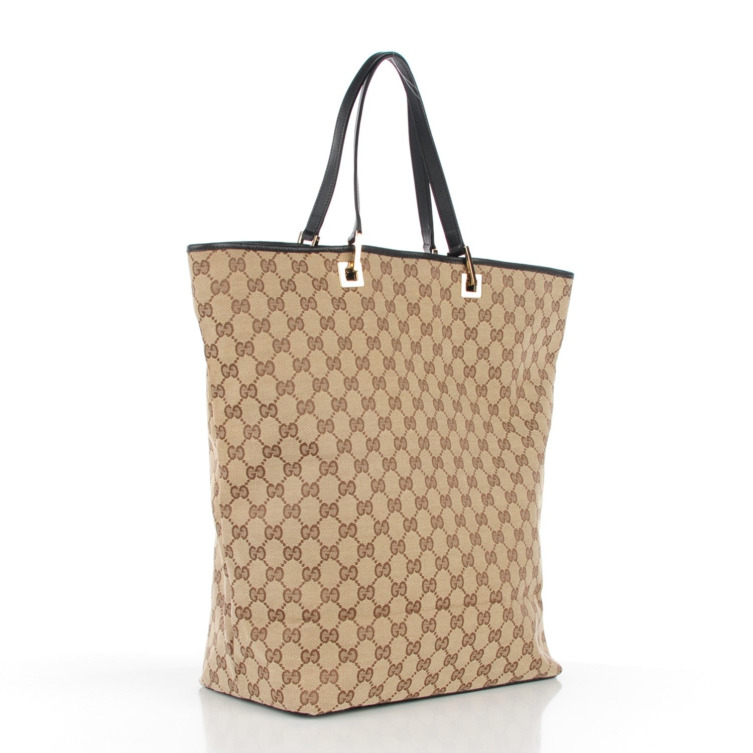 Gucci Monogram Large Bucket Tote Dark Brown 3 of 7