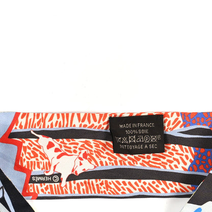 Hermes Silk En Liberte Twilly Ebene Jaune Bleu 3 of 3