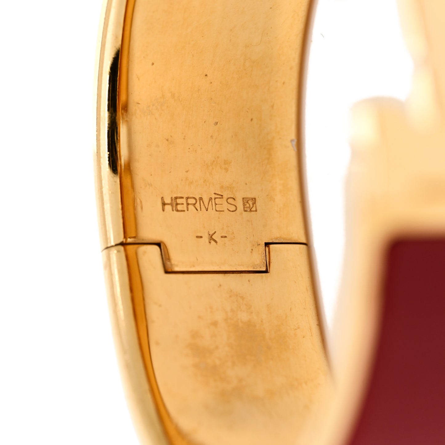 Enamel Wide Clic Clac H Bracelet PM Red