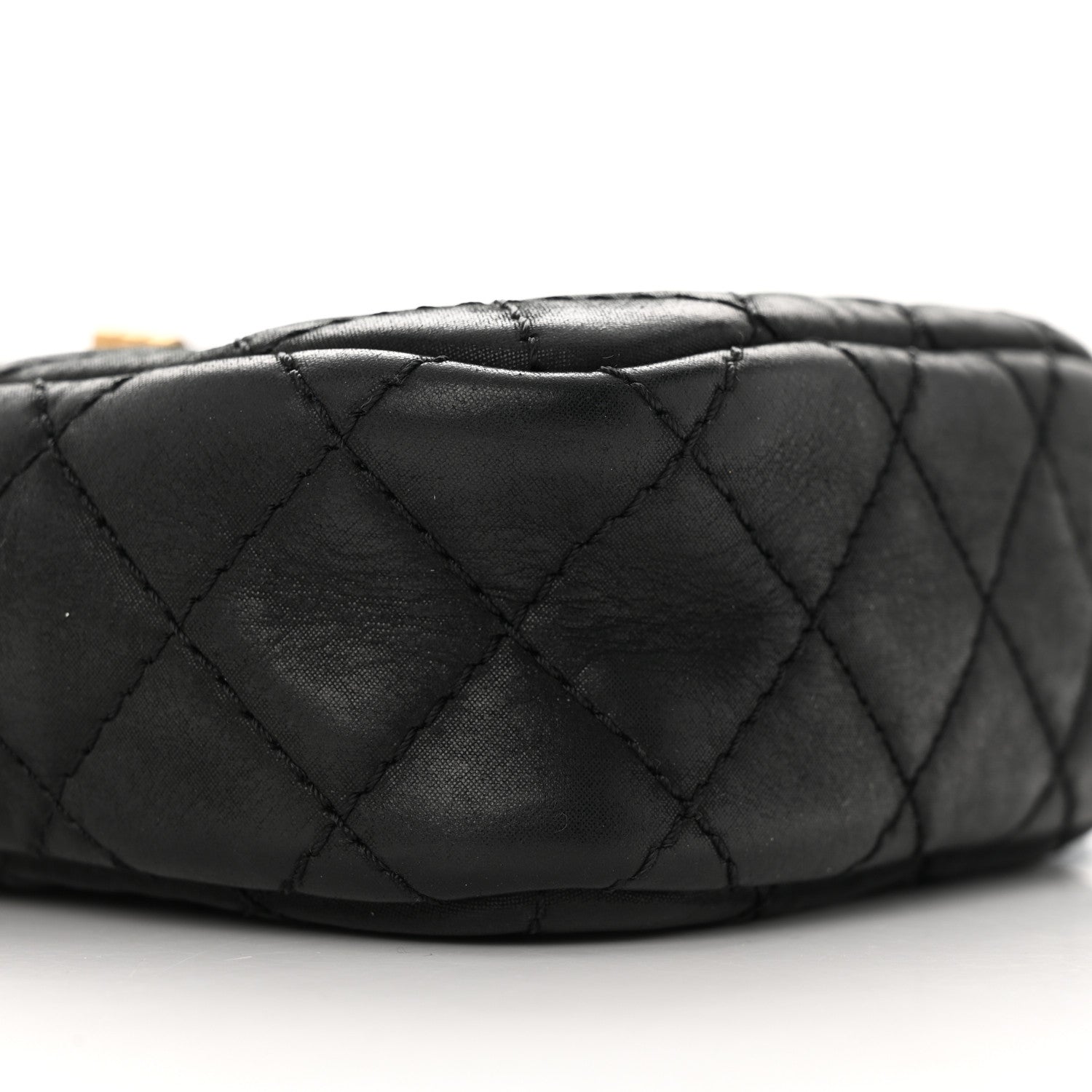 Chanel Nubuck Iridescent Calfskin Quilted Reissue Camera Case Black 9 of 12